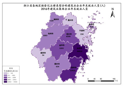 浙江省2016年建筑業(yè)集體企業(yè)工程勘察設(shè)計人員就業(yè)情況分析